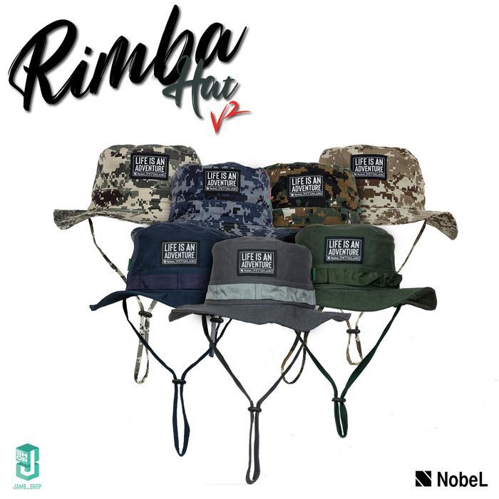 Topi RimbaNobel OutdoorAll SizeRimba HatTopi MancingTopi Outdoor #Gratisongkir