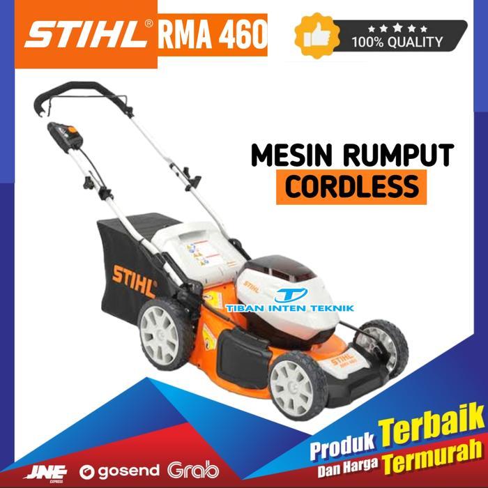 Mesin potong rumput dorong cordless Lawn mower elektrik STIHL RMA 460