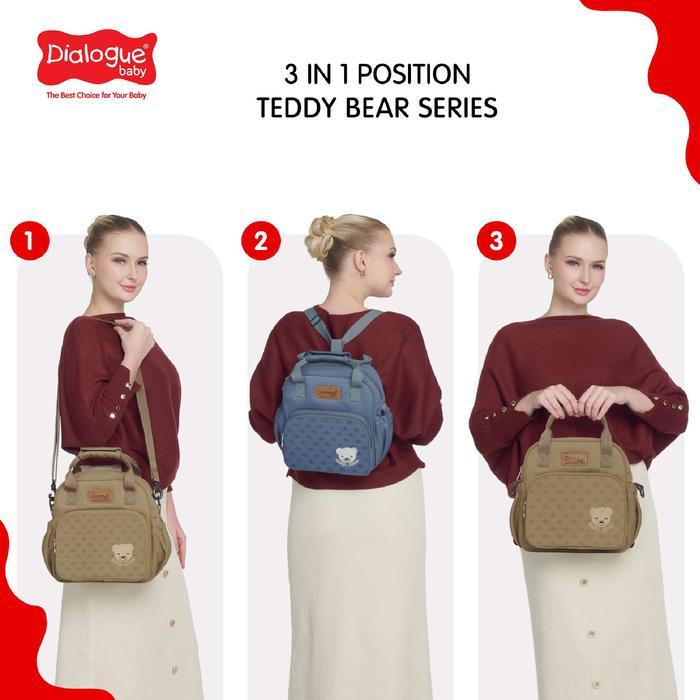 NEW PRODUK DIALOGUE BABY TAS BAYI KECIL TEDDY BEAR SERIES 3 IN 1