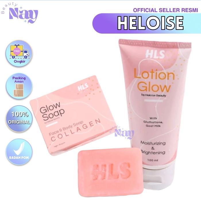 Hls Heloise Beauty Glow Soap Lotion Glow Face & Body Soap Collagen Moisturizing Brightening Sabun