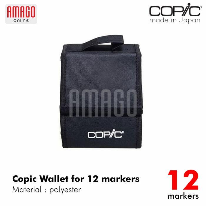 COPIC Wallet Bag Case 12 Markers - Tas COPIC Isi 12