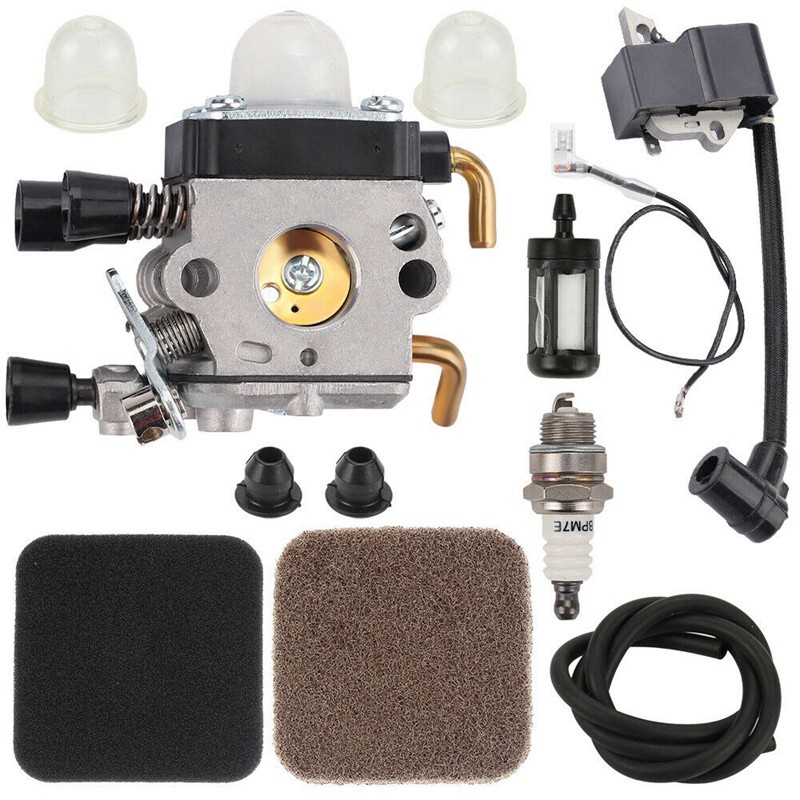 TERBARU Ignition Coil Carburetor Kit for STIHL Fs80R Fs85 Fs80 Hs80 Ht75 Hs75 Hs85 Km85 Carburetor