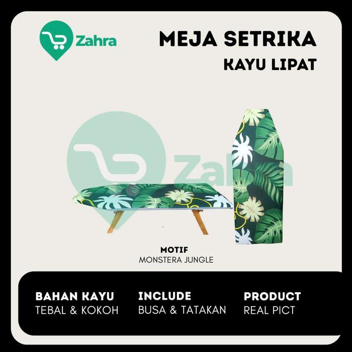 Meja Gosok Lipat Kayu Setrika