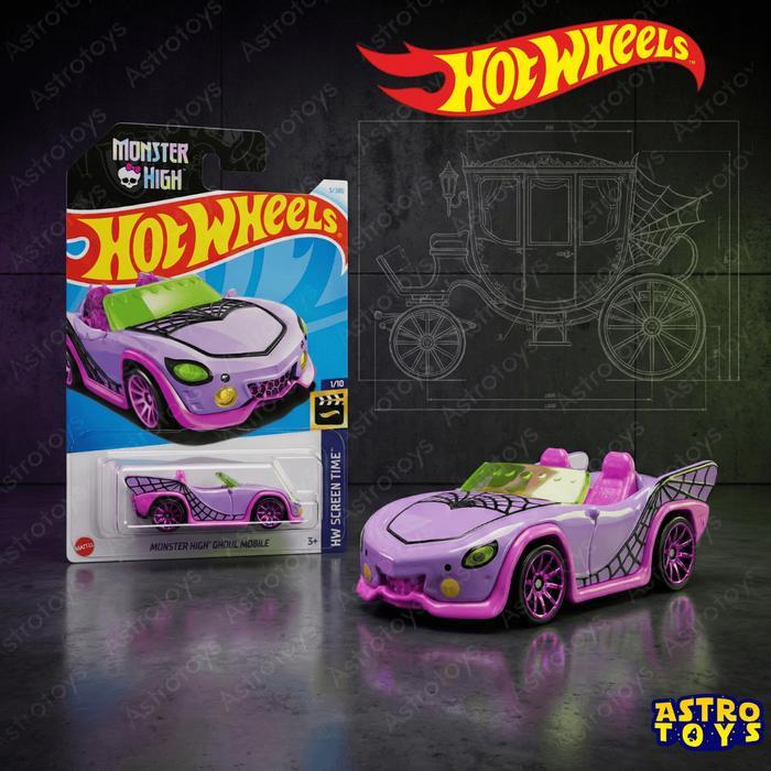 Hot Wheels Basic Monster High Ghoul Mobile Fantasy Car 1:64 - Mainan Koleksi Diecast Metal Mobil