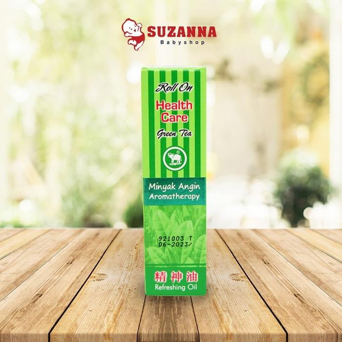 New Health Care Minyak Angin Aromatherapy Green Tea Cap Gajah 5ml