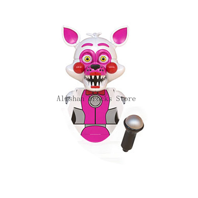 FNAF Five Nights Freddyed Building Blocks bricks Nightmare In Stock Chica Animals Bear Fox Duck