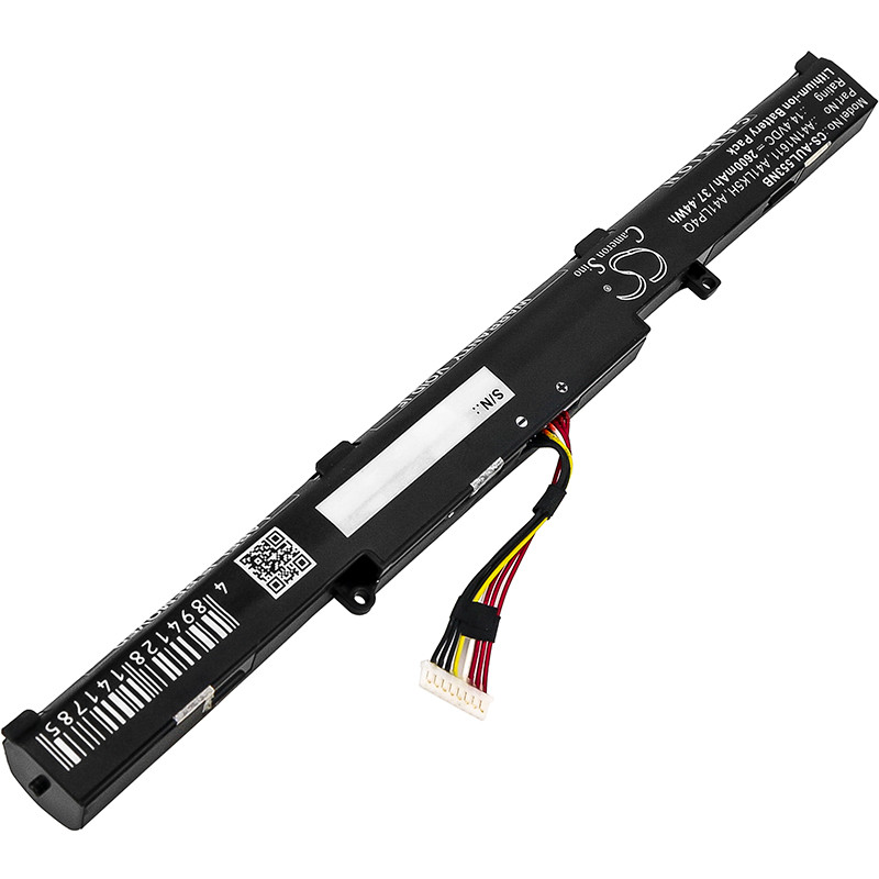 Li-ion Notebook, Laptop Battery for Asus, 14.4V 2600mAh, Compatible Models: