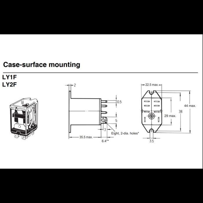 Relay Omron Ly2F Ac220/240 #Gratisongkir