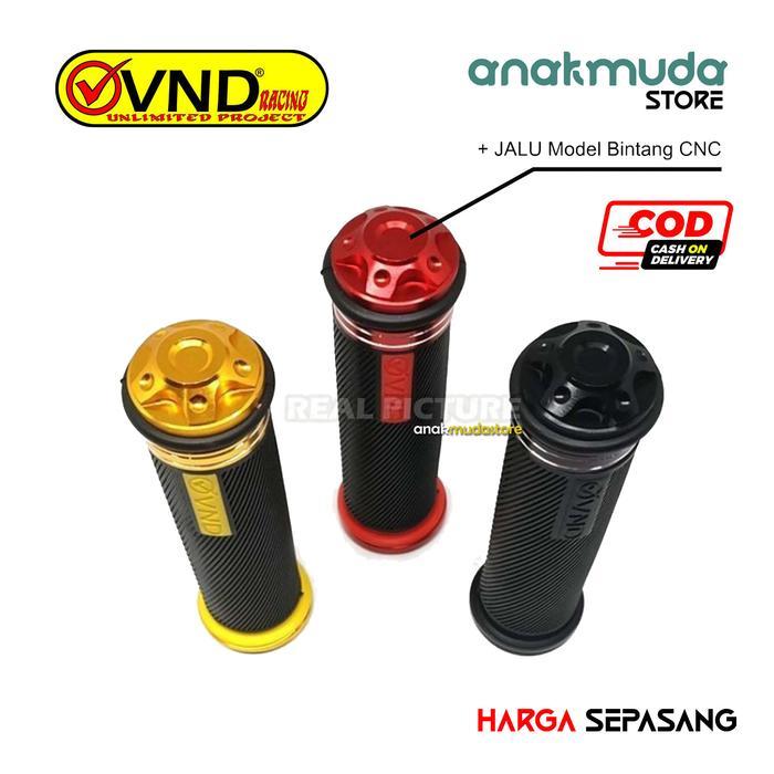 Handgrip Grip Jalu Stang Motor Variasi Vnd Beat Cbr Vixion Gsx Nmax Fu Terjamin