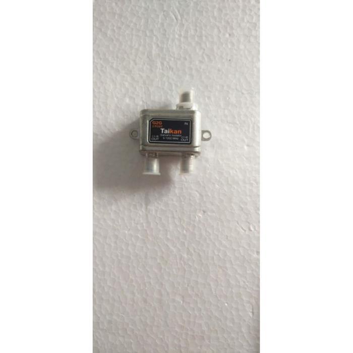 "New" Splitter Antena TV 2 way Splitter Signal TV 2way 2Cabang Taikan ORI