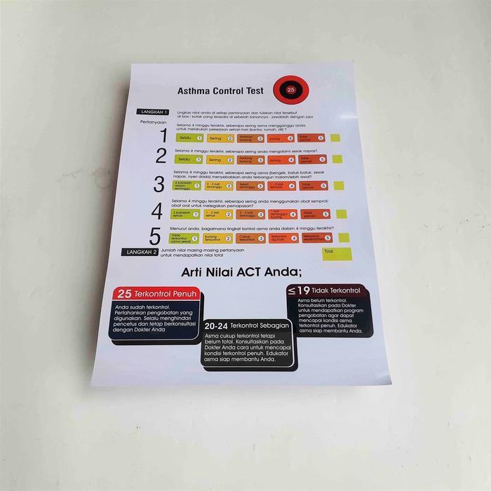Poster Asthma Control Test, Poster Asma Kontrol Tes, Poster ACT