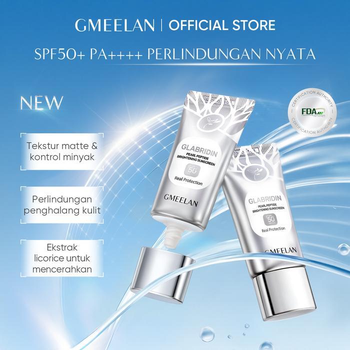 [New Launch] GMEELAN Glabridin Pearl Peptide Brightening Sunscreen SPF50+ PA++++ 30g Serum Sunblock