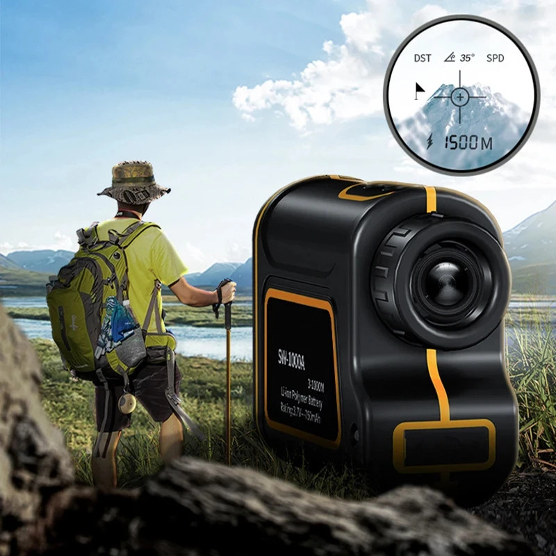 SNDWAY 600M 1000M 1500M Range Finder Telemeters Golf Rangefinder Distance Meter Professional Angle
