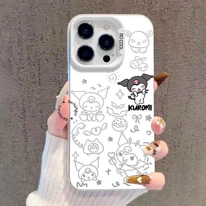 Premium Matte Hard Hologram Case Aesthetic Korean - Hardcase/Casing Hp Compatible For Iphone 7 8 7+
