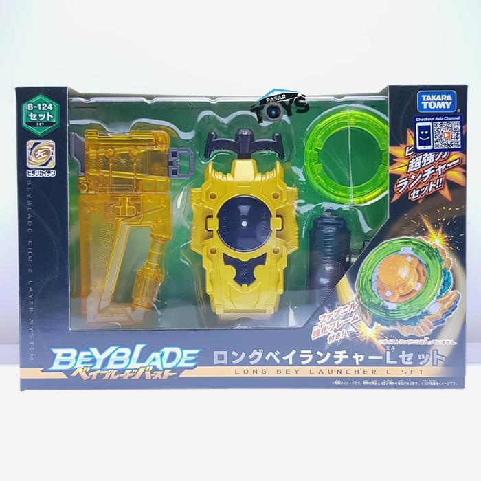 Sale Beyblade B-124 Long Bey Launcher L Set Cho-Z Layer System Left Spin