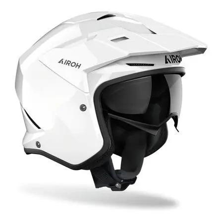 HELM MOTOR HALF FACE AIROH KOMBAKT WHITE GLOSS HELM HALF FACE MOTOR CROSS AIROH KOMBAKT WHITE GLOSS