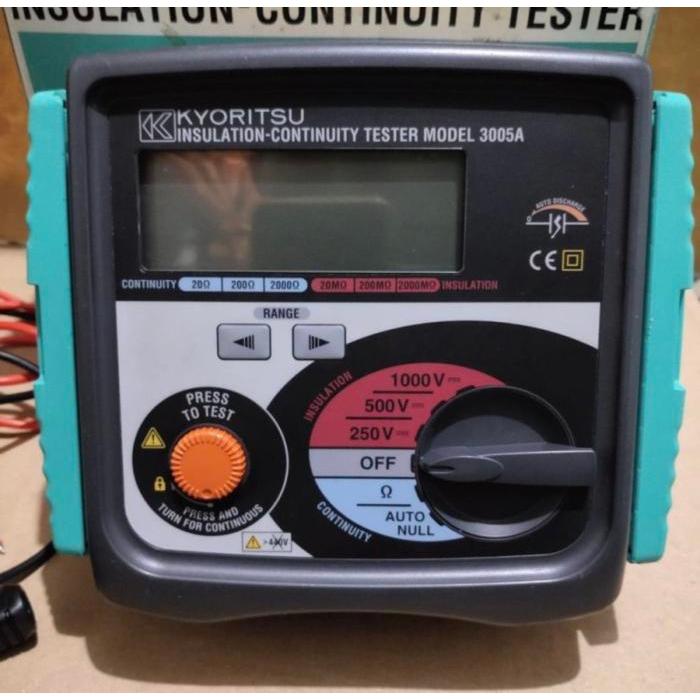 Readyyy Merger Instalasi Kyoritsu 3005A Insulation Tester Kyoritsu