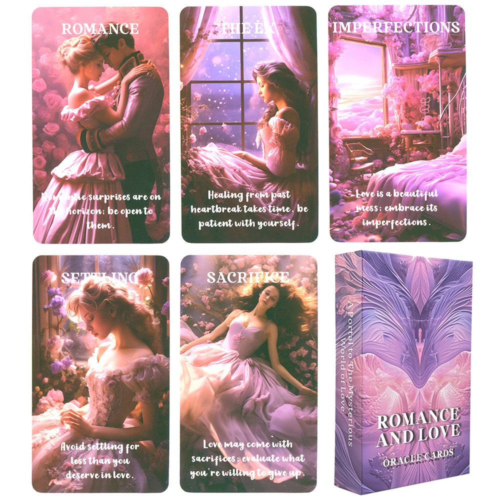 Romance and Love Oracle Cards Tarot English Version 12x7cm in Box Fortune Telling Toys Prophecy