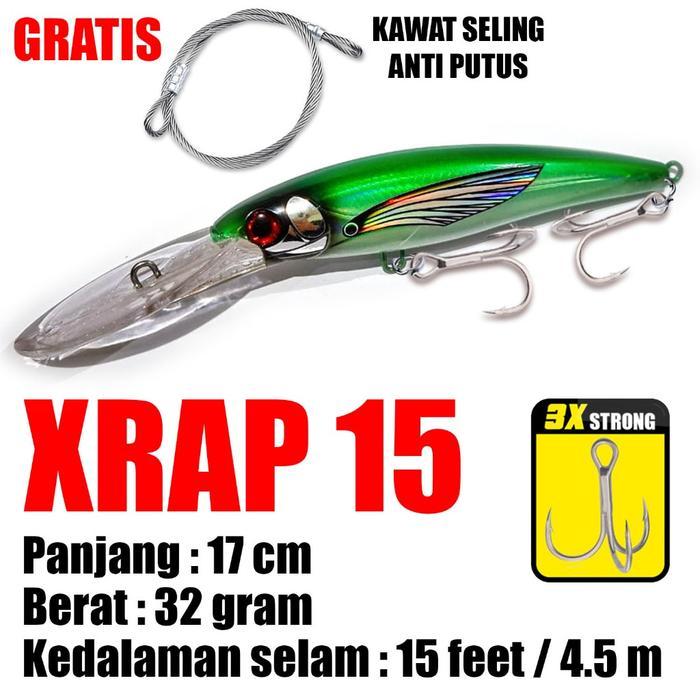 Readyyy Mancing Mania Umpan Pancing Trolling Bahan Abs Minnow Casting Tenggiri Gt Marlin Kawat