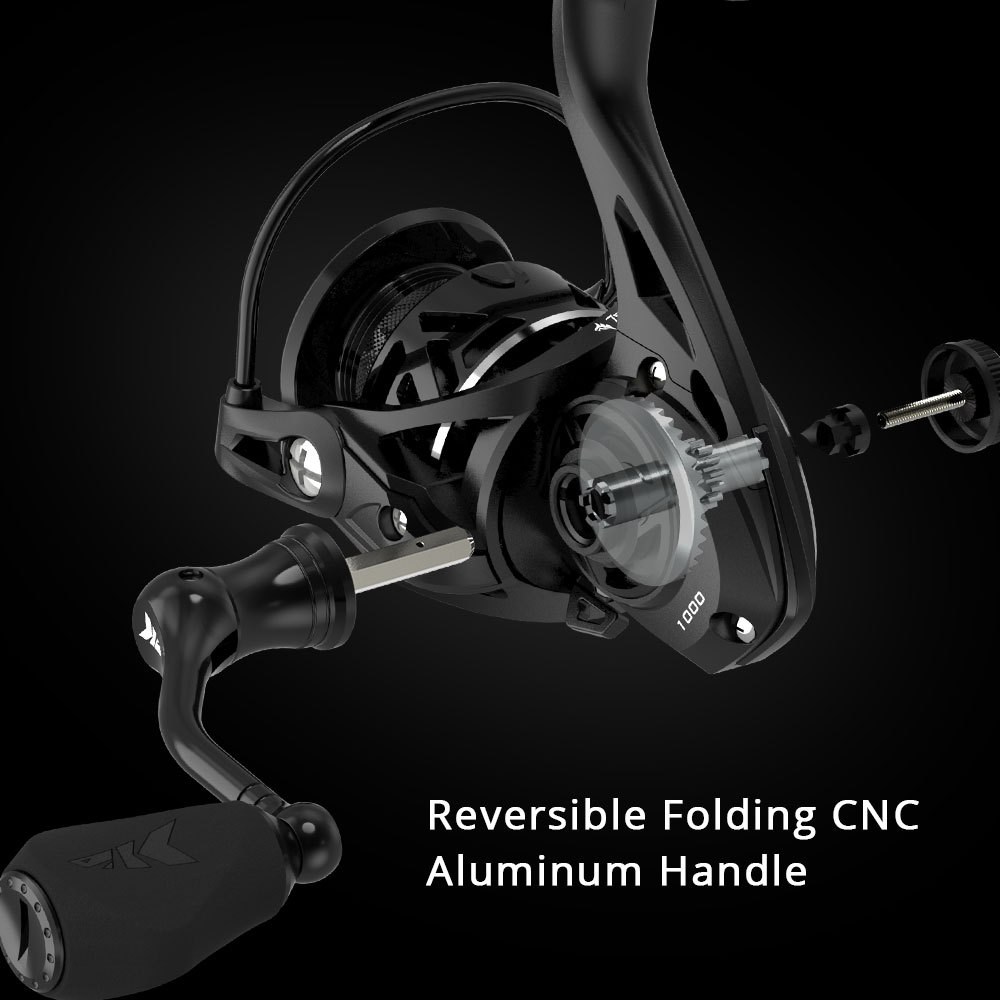 KastKing Zephyr Light Weight Spinning Fishing Reel 7+1Ball Bearings 10 kg Drag Carbon Fiber Drag for