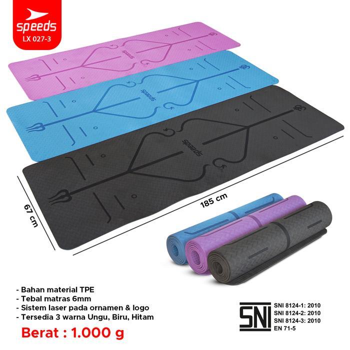 Happyfit - Matras Yoga Karpet Alas Yoga Original Tebal 6Mm Matras Senam Yoga Mat 027-3