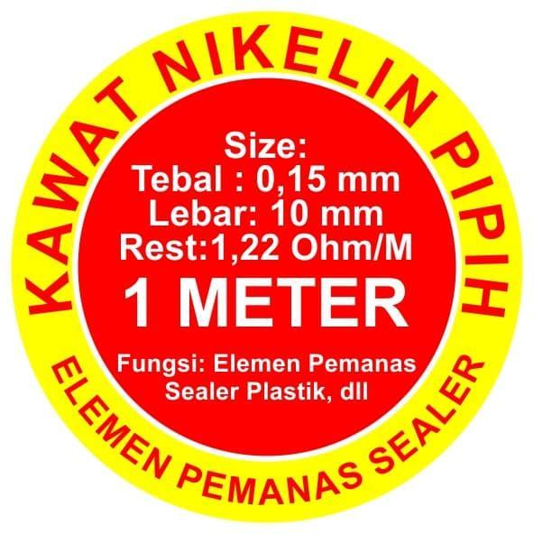 Kawat Nikelin Elemen Pemanas Pipih 0,15 Lebar 10 Mm