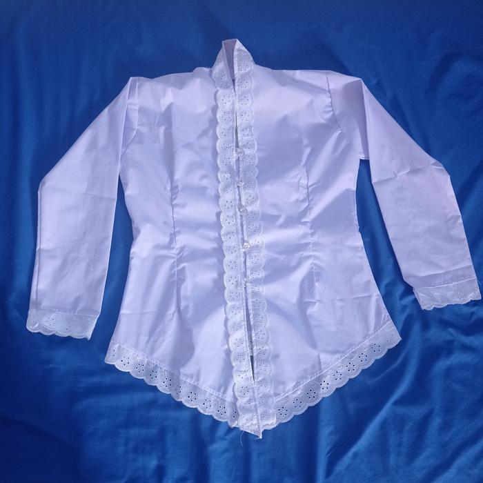 ASLI Baju Kebaya Atasan Kebaya Putih Anak Sekolah SD SMP READY STOCK
