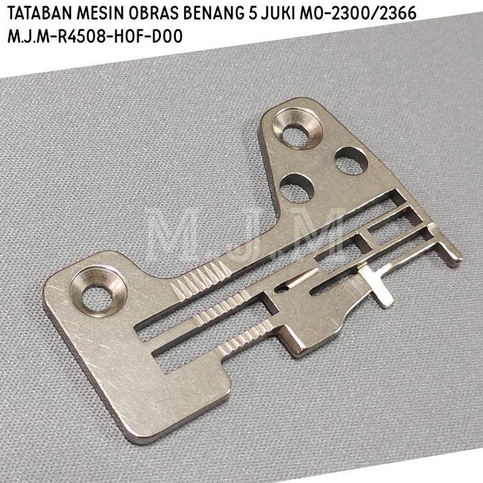 Piringan mesin jahit Obras Juki Benang 5 / Needle Plate / tataban Plat Jarum R4508-HOF-D00