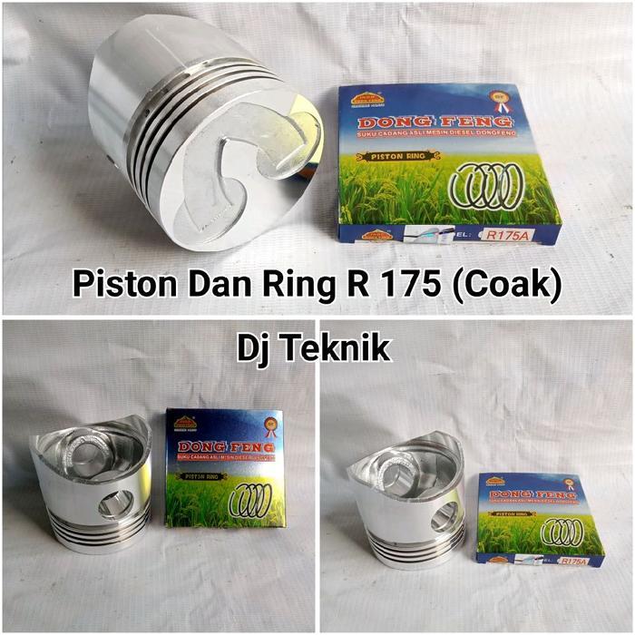 Piston With Ring Dongfeng R 175 / Seher Dan Rng Dongfeng R 175 Mesin 7 Pk Engine Motorcycle