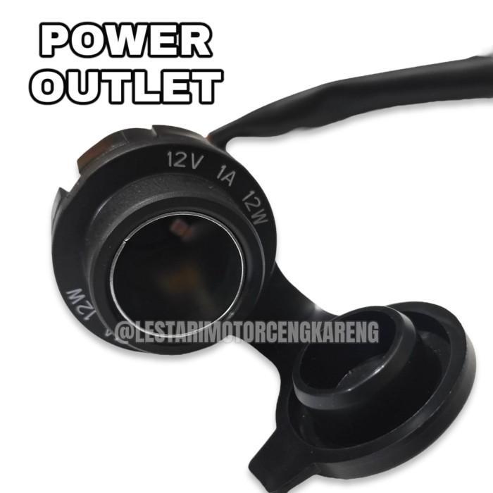 FREE ONGKIR SOCKET POWER OUTLET CHARGER CASSAN MOTOR ORIGINAL AEROX LEXI NMAX 12V BISA COD