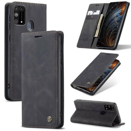 Samsung Galaxy M31 Flip Wallet Caseme Leather Case Sarung Kulit *