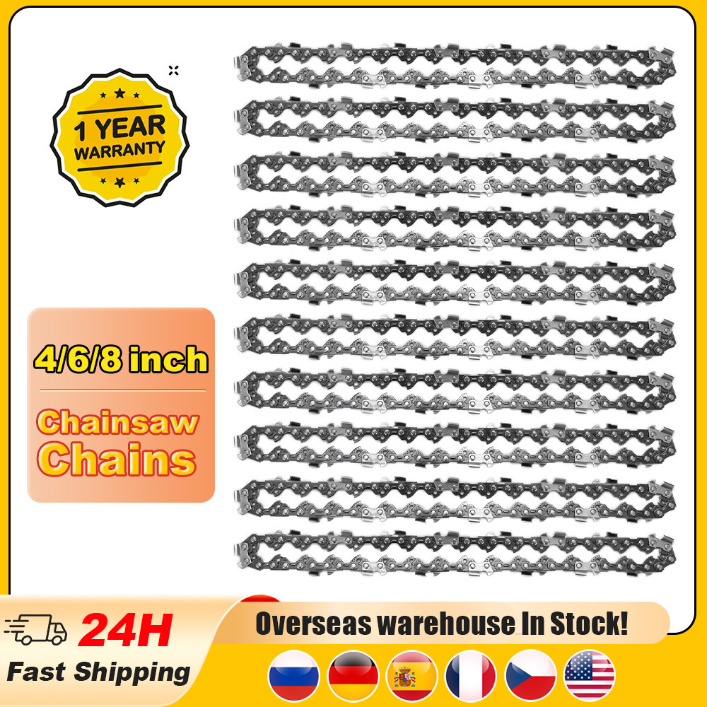 Baru 6 Inch/4inch/8inch Mini Steel Chainsaw Chain Electric Electric Saw Accessory Replacement Electr