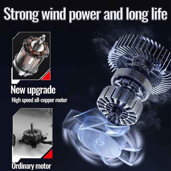 No Baterai Cordless Handheld Hurricane Snow Blower Adjustable Electric Dust & Water Jet Turbine