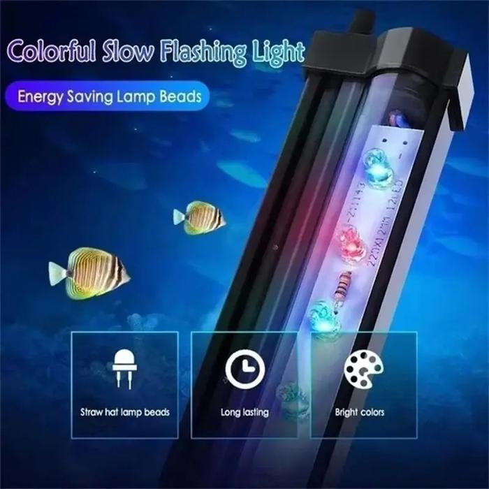 Lampu gelembung celup LED warna tahan air aquarium aquascape