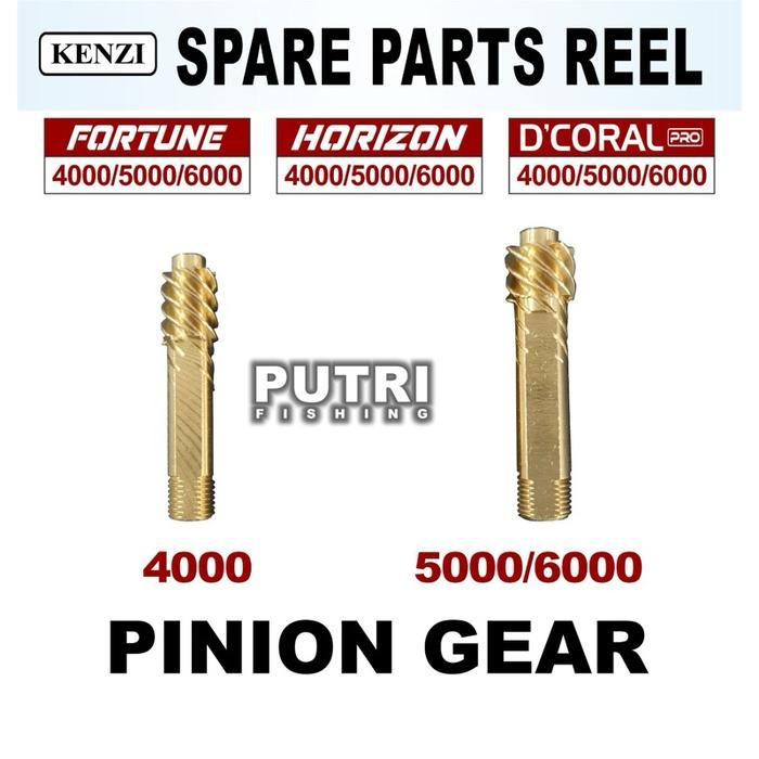 SPAREPART REEL KENZI FORTUNE HORIZON D’CORAL PRO 4000 5000 6000 - Part Reel 12. Pinion Gear D'Coral 