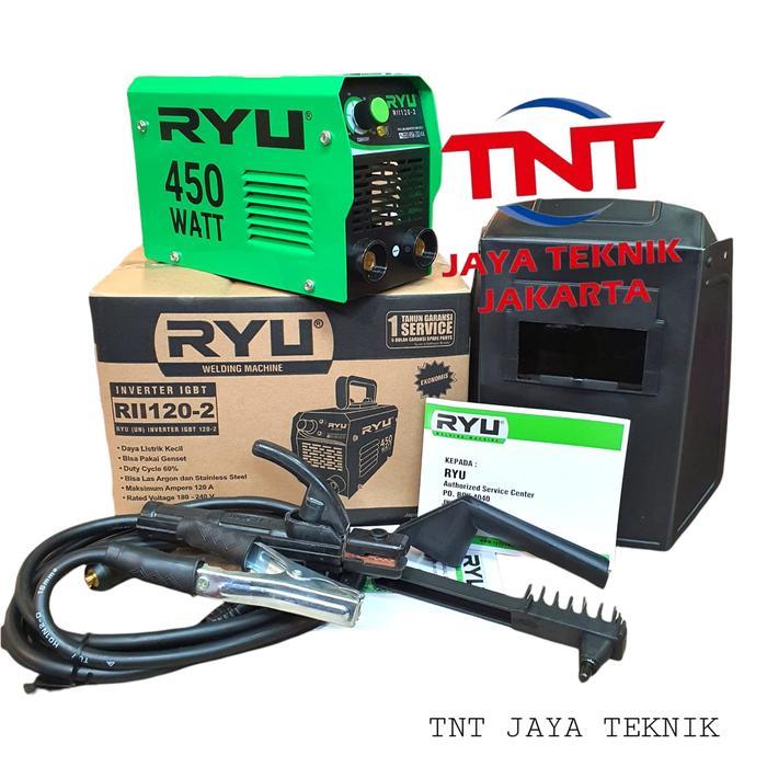 READT TERLARIS MESIN LAS INVERTER RYU RII 450WATT / TRAFO LAS 450 WATT RYU 120 AMPERE Murah