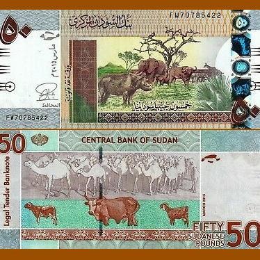 Sudan 50 Pounds 2015