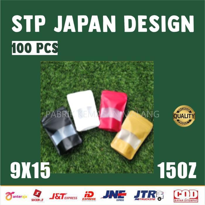 (100PCS) KEMASAN KLIP STANDING POUCH JAPAN DESIGN 9X15 150Z