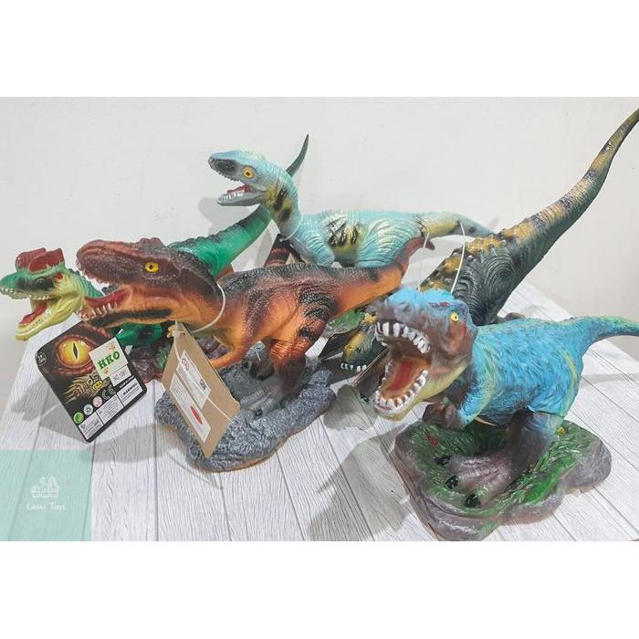 Mainan Anak Figur Dinosaurus TREX Karet Suara Dinosaur Pajangan 1081