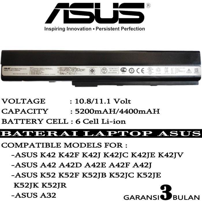 Baterai Original Laptop ASUS K42 K42J K42JA K42JB K42JC K42JE K42JK