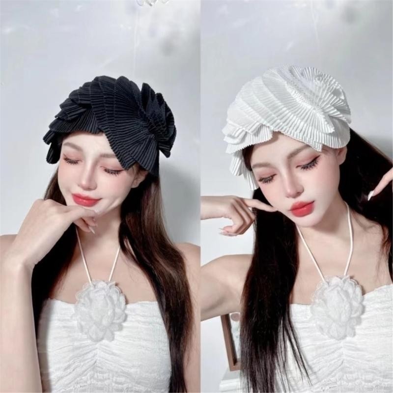 1920s Delicate Pleated Flower Fascinator for Women Flapper Headpiece Headband Y166