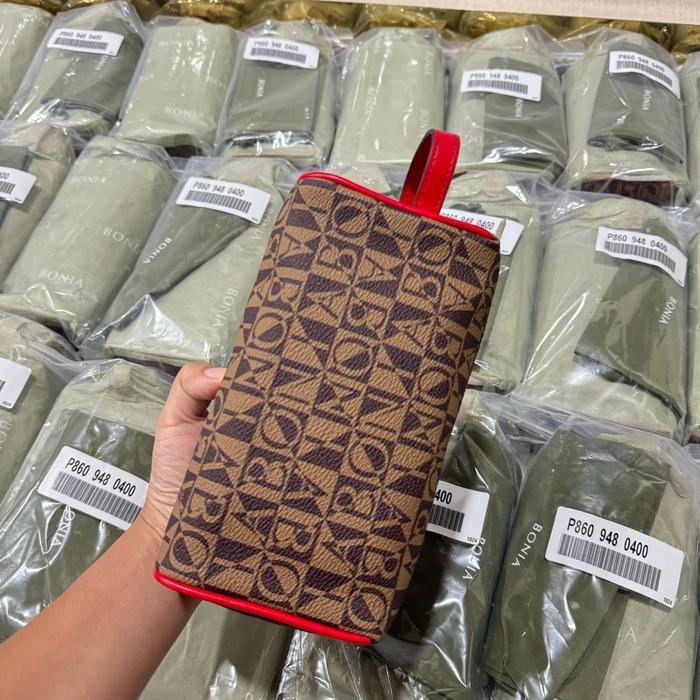 Primeroses - Bonia Pouch Monogram/Tas Handle/Tempat Kosmetik Tbk