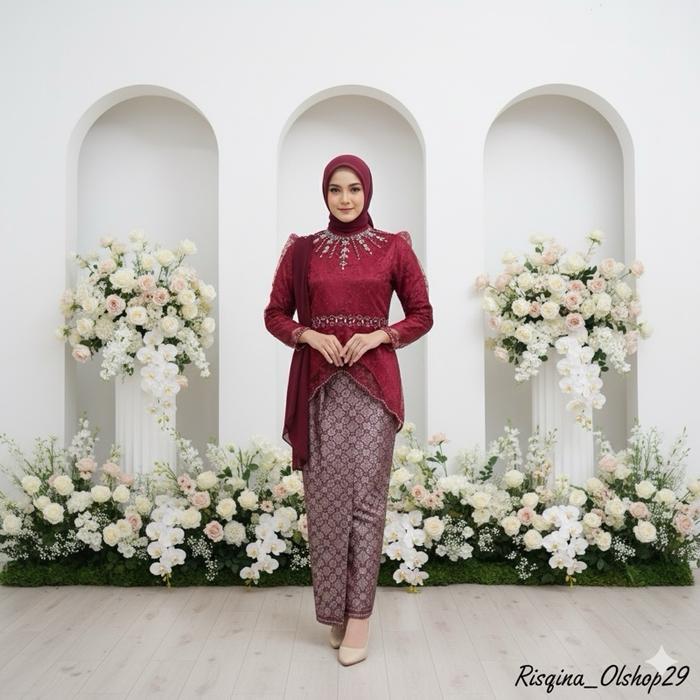 New Baju Kebaya Wanita Untuk Pesta / Kebaya Wisuda Modern / Atasan Kebaya Premium / Kebaya Kondangan