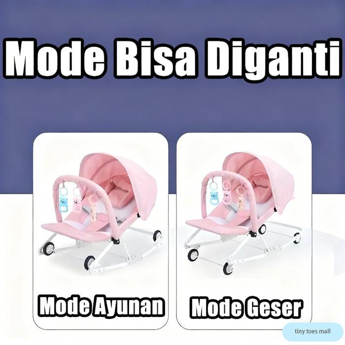 Bouncer Baby Newborn /Bouncer Bayi Murah/Rocking Bouncer/Mainan Anak Bouncer Joie Dapat Di Dorong