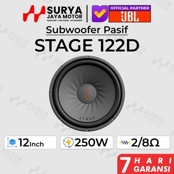 Jbl Stage 122D Subwoofer Pasif 12 Inch Double Coil Magnet 250W Rms 1000W Peak Power Car Speaker