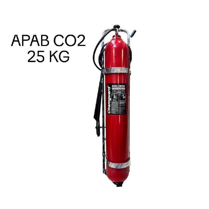 apab 25kg apar co2 25kg trolley