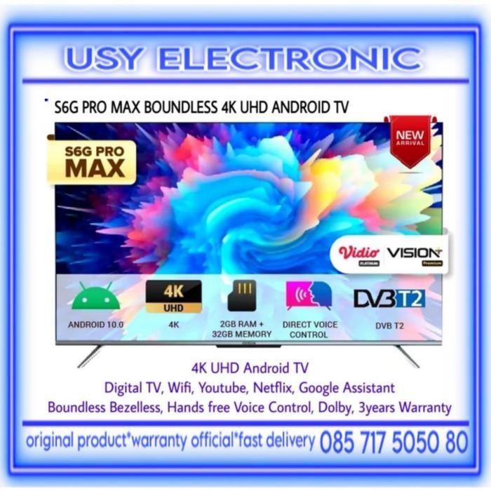 COOCAA 50S6G PRO MAX TV LED UHD 4K SMART ANDROID TV 50 INCH S6G PROMAX