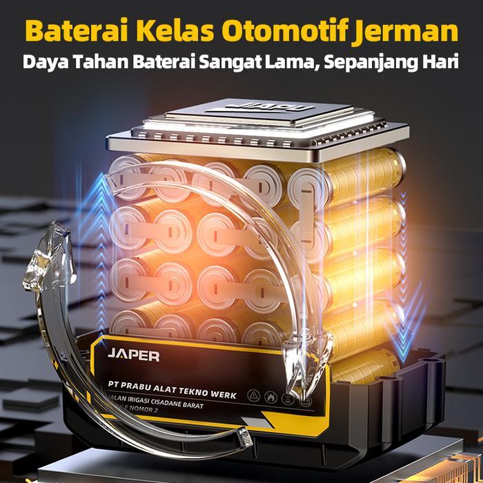 Japer Mesin Chainsaw Cordless Gergaji Baterai Gergaji Rantai Elektrik Mini Gergaji Listrik Senso