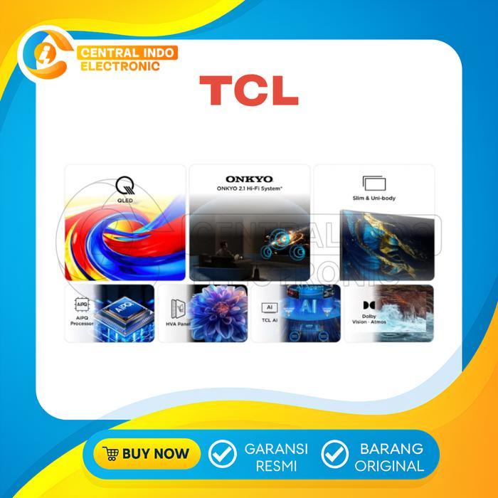 TCL 43P7L Premium QLED 4K Google TV - ONKYO 2.0 Hi-Fi System - Dolby Vision Atmos