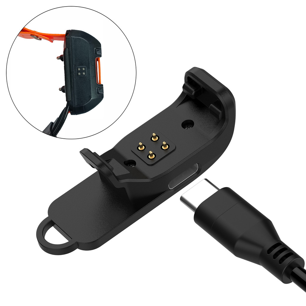 Charger For Garmin TT25 T20 - Pet Dog Collar Power Adapter, Charging Clip, Supports USB-C Cable